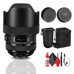 SIGMA 14-24MM F/2.8 Dg Hsm Art Lens for Nikon F Bundle