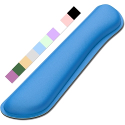 VECELOLIBILIS Keyboard Wrist Rest Pad, Memory Foam Set Wrist Cushion Support for Pain Relief, Anti-Slip Wrist Support for Computer, Laptop, Dark