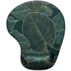 VECELOLIBILIS Ergonomic Mouse Pad \w Gel Wrist Support Wrist Rest Smooth Surface Non-Slip Pu Base Comfortable Office Supplies Pain Relief, Palm