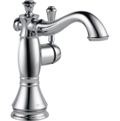 DELTA (FAUCETS) Delta Faucet Cassidy Single Hole Bathroom Faucet, Single Handle Bathroom Faucet Chrome, Bathroom Sink Faucet, Metal Drain Assembly
