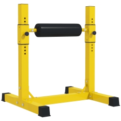 SOOZIER Bulgarian Split Squat Stand, 12-Level Adjustable Single Leg Squat Stand for Lower Body Strength Training In Yellow