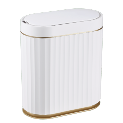 ELPHECO Sveltewave Slim Sensor Can – 2 Gallon, Waterproof, Touch-Free Trash Bin for Bathroom & Office