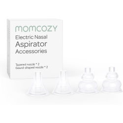 MOMCOZY Nasal Aspirator Replacement Head 4 PCs, Bpa Free Silicone Nozzle Tip 4 PCs, for Nasal Aspiraor Use Only