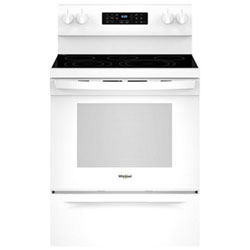Open Box - Whirlpool 30" 5.3 Cu. Ft. Freestanding Electric Air Fry Range (YWFES5030RW) - White - Scratch & Dent