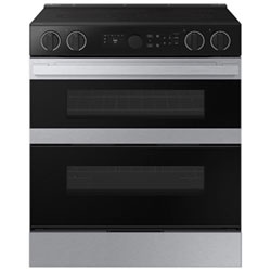 Open Box - Samsung 30" Double Oven Slide-In Electric Air Fry Range (NSE6DG8550SRAC) - Stainless - Perfect Condition