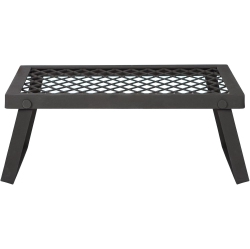 PETGINHOME Medium Portable Folding Camping Grill Grate - 19.5 X 12.2 X 6.5 Inches Steel In Black