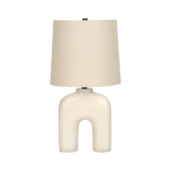 MONARCH Table Lamp - Lighting - Resin Cream / (I 9728) In Beige