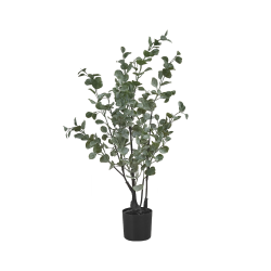 MONARCH Artificial Plant - Indoor Eucalyptus Pot 5", 35"h - (I 9562)