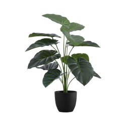 MONARCH Artificial Plant - Alocasia Indoor Pot 5", 24"h - (I 9578)