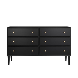 MODUBOX Lux 6 Drawer Dresser (Black)