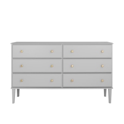 MODUBOX Lux 6 Drawer Dresser (Grey)