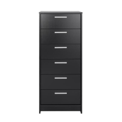 MODUBOX Studio Essentials 6-Drawer Tall Chest (Black)
