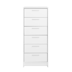 MODUBOX Studio Essentials 6-Drawer Tall Chest (White)