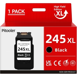 PITOOLER 245Xl Ink Cartridge Replacement for Canon Pg-245/243 - Compatible With Pixma Ts3420, Tr4520, Mx492, And More In Black