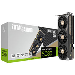 ZOTAC Gaming GeForce RTX 5080 Solid Core OC 16GB GDDR7 Video Card