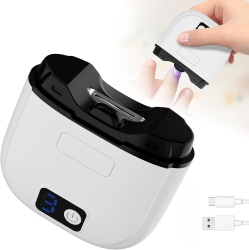 MYACUC Electric Nail Clipper, 3 Speeds Automatic Electric Nail Trimmer \w Led Light, Rechargeable Electric Nail Clippers for Seniors, Electric Finger