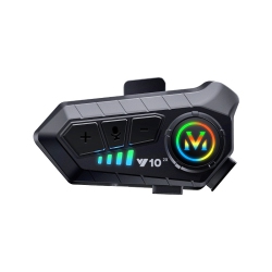 MYACUC Motorcycle Helmet Bluetooth Headset, Outdoor Bluetooth Headphone Speakers Noise Cancellation Intercom Communication Systems