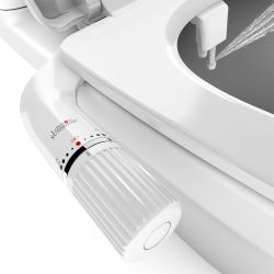 LONDON SUNSHINE Ultra-Slim Dual-Nozzle Bidet Attachment - Adjustable Cold Water Pressure, Stainless Steel, Hygiene Upgrade, Non-Electric Bidet