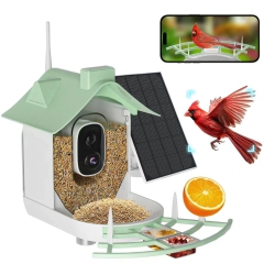 MYACUC Bird Feeder With Camera, Smart Bird House, HD Ai Identify Bird Species Watching Camera, Solar Powered Auto Capture Bird Video