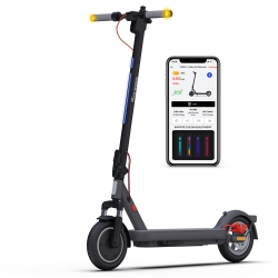 5TH WHEEL Bs14 Adult Electric Scooter - 40Km Range & 32Km/h, 400W Motor, 10" Solid Tires, Dual Suspension, Turn Signals & Ambient Light