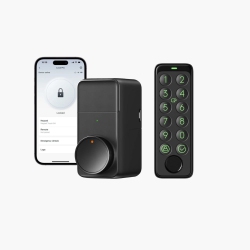 SWITCHBOT Lock Pro And Keypad Touch | Smart Bluetooth Door Lock, Electronic Keyless Entry Door Lock for Front Door, Fits Your Existing Deadbolt