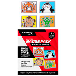 HyperX Magnetic Badges for Alloy Rise Keyboards - Cute