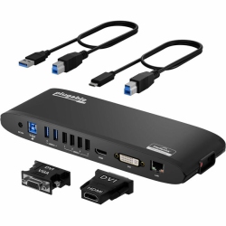 PLUGABLE Ud-3900H USB 3.0 Dual Monitor Horizontal Docking Station (Ud-3900H)