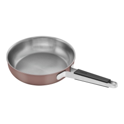 ZWILLING Pure Frying Pan, 24 Cm / 9.5 Inch, 18/10 Stainless Steel, Rose