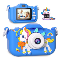MEHIAZ Kids Camera Toddler Camera for Girls, Christmas Birthday Gifts for Girls Age 3-6, Kids Digital Camera for 7 8 9 10 12 Year Old, Selfie Camera