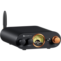 FOSI AUDIO Mc101 Bluetooth Stereo Amplifier With Vu Meter 2Ch Hifi Receiver (200 Watts)