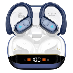 MEHIAZ Wireless Earbuds, 75H Bluetooth 5.4 Headphones, Sport Wireless Earphones \w 4 Enc Mic, Stereo Bass, Ip7, Bluetooth Earbuds \w Earhooks For