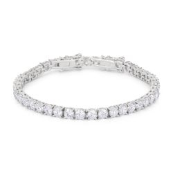 JGI Tennis Bracelet With Shimmering Round Cz In Multicolor