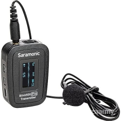 SARAMONIC Blink 500 Pro Tx Clip-On Transmitter \w Internal Omnidirectional Mic And Sr-M1 Lavalier for Blink 500 Pro Rx, Rxdi And Rxuc Receivers, Black