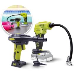 SUN JOE 24-Volt 2.0-Ah Air Joe Pro Cordless Compressor With Nozzle Adapters + Storage Case