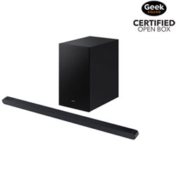 Open Box - Samsung HW-S700D/ZC 3.1 Channel Dolby Atmos Sound Bar with Wireless Subwoofer - Titan Black