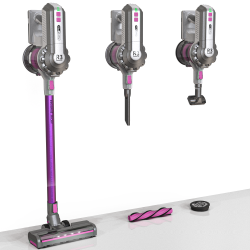 ROOMIETEC Roomie Tec R3 Cordless Stick Vacuum Cleaner, Fadeless Suction Power, Up to 43 Min, With Hepa Filtration
