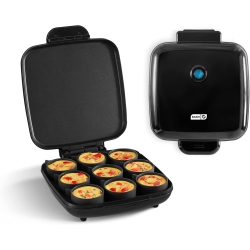 DASH Family Size Sous Vide Style Egg Bite Maker – 9 Servings, Keto & Paleo Friendly In Black