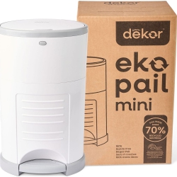 DEKOR Eko Mini Diaper Pail - In White