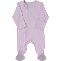 COCCOLI Tencel Modal Zippered Footie Sleeper - As Soft As Bamboo - Lavender (Newborn, 6-7 Lbs) In Multicolor