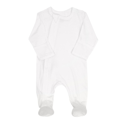 COCCOLI Tencel Modal Footie Sleeper - Cream (6 Months, 14-16 Lbs) In Multicolor