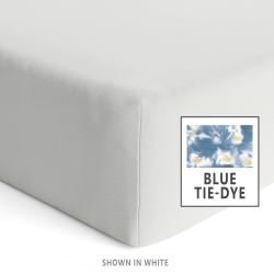COCCOLI Modal Crib Sheet - Tie-Dye In Blue