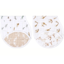 ADEN ANAIS Aden + Anais Classic 2-Pack Burpy Bibs - Safari Dreams