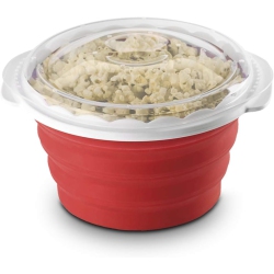 CUISINART Collapsible Microwave Popcorn Popper, Red, Silicone
