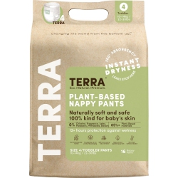 TERRA Natural Plant-Based Eco-Friendly Training Pants - 16 Ct (Size 4, Toddler)