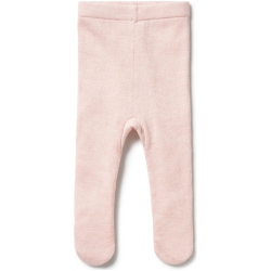 WILSONFRENCHY Wilson+Frenchy Knitted Legging With Feet - (0-3 Months) In Pink