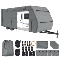 VEVOR 28-31 Ft Travel Trailer Cover, Class A Rv Cover, Top 300D Oxford Fabric Camper Cover, Waterproof, Windproof And Rip-Stop, \w Storage Bag