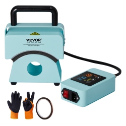 VEVOR 5.9X3.15 Inchhat Press Machine, Mini Hat Heat Press \w Integrated Control Panel, Cap Heat Press Machine, Curved Heating Plate, Safety Base