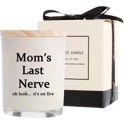 Gifts for Mom from Daughter Son - Best Gifts, Funny Birthday & Mothers Day & Thanksgiving & Christmas Gifts, Vanilla Candles(5.8oz)