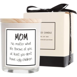 Gifts for Mom from Daughter Son - Best Mom Gifts, Funny Birthday & Mothers Day & Thanksgiving & Christmas Gifts(Vanilla)