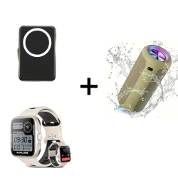 10, 000mAh Magnetic Power Bank, 24W Wireless Speaker, 1.78" Smart Watch with GPS & Alexa, Multi-Device Charging, 30H Playtime